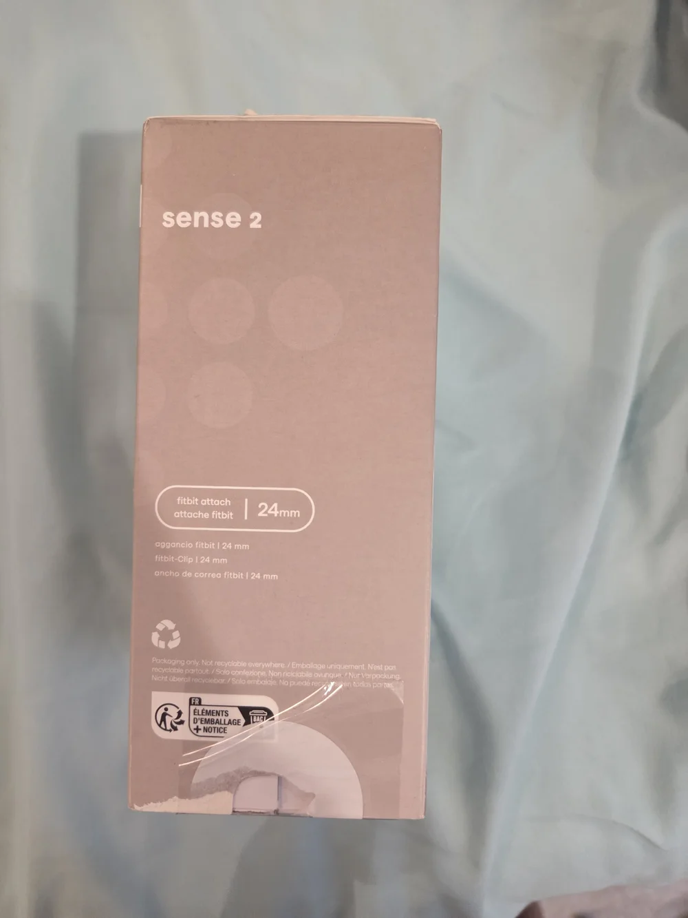 fitbit Sense 2 Pink Smartwatch with Light Pink Band